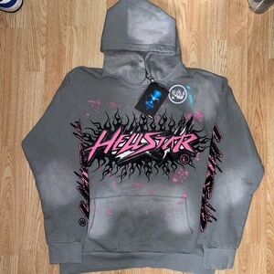 Helstar Gray and Pink Men's Sweater